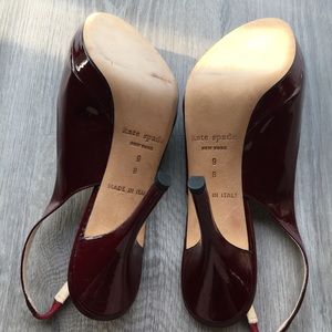 kate spade Shoes - Kate Spade Slingbacks Sz 9 in Oxblood patent kate spade Shoes - Kate Spade Slingbacks Sz 9 in Oxblood patent